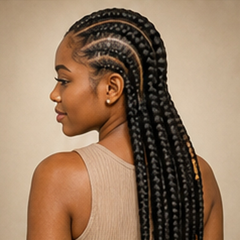 Feed-in Braids, Standardstärke, lange Ausführung