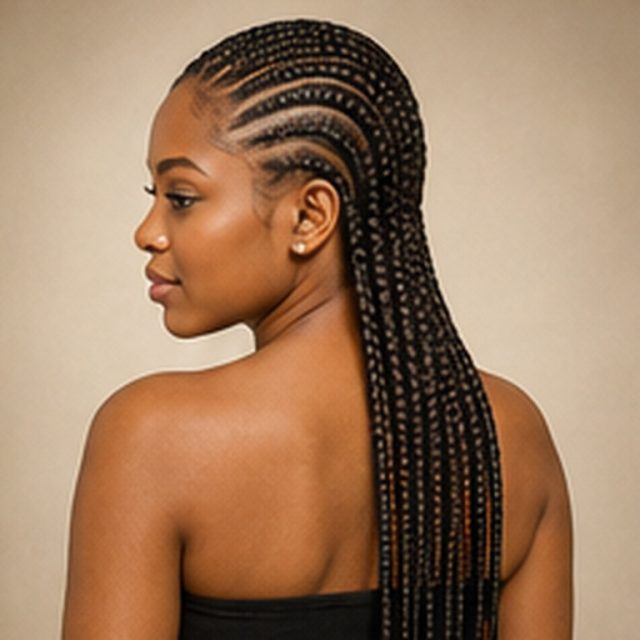 Ghana Braids, fein geflochten, Standardlänge