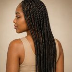 Knotless Braids, mittlere Stärke, lange Ausführung